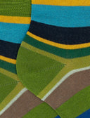 Calze cortissime bambino cotone leggero cactus righe multicolor - Gallo 1927 - Official Online Shop