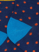 Calze cortissime bambino cotone fantasia pois blu - Gallo 1927 - Official Online Shop
