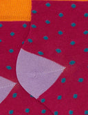 Calze cortissime bambino cotone fantasia pois fucsia - Gallo 1927 - Official Online Shop