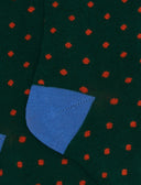 Calze lunghe bambino cotone verde fantasia pois - Gallo 1927 - Official Online Shop