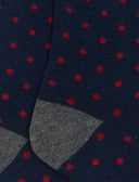 Calze corte bambino cotone blu royal fantasia pois - Gallo 1927 - Official Online Shop