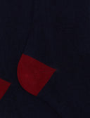 Calze lunghe uomo cotone e cashmere navy tinta unita e contrasti - Gallo 1927 - Official Online Shop
