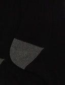 Calze corte uomo cotone e cashmere nero tinta unita e contrasti - Gallo 1927 - Official Online Shop