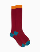 Calze lunghe uomo cotone tinta unita rosso - Gallo 1927 - Official Online Shop