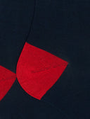 Calze lunghe uomo cotone tinta unita blu - Gallo 1927 - Official Online Shop