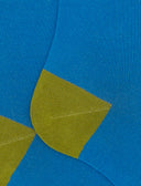 Calze lunghe uomo cotone tinta unita azzurro - Gallo 1927 - Official Online Shop