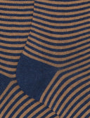 Calze lunghe uomo cotone blu righe windsor - Gallo 1927 - Official Online Shop