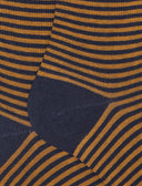 Calze lunghe uomo cotone caldo blu righe windsor