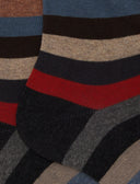 Calze corte uomo cotone grigio righe pari - Gallo 1927 - Official Online Shop