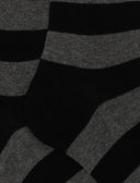 Calze lunghe uomo cotone nero righe bicolore - Gallo 1927 - Official Online Shop