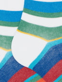 Calze lunghe uomo cotone righe multicolor bianco - Gallo 1927 - Official Online Shop