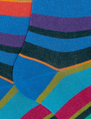 Calze lunghe uomo cotone leggero egeo righe multicolor - Gallo 1927 - Official Online Shop
