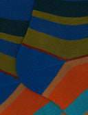 Calze lunghe uomo cotone righe multicolor blu - Gallo 1927 - Official Online Shop