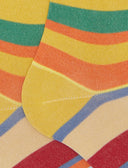 Calze lunghe uomo cotone righe multicolor giallo - Gallo 1927 - Official Online Shop
