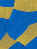 Calze lunghe uomo cotone righe bicolore azzurro - Gallo 1927 - Official Online Shop