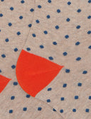 Calze lunghe uomo cotone fantasia pois beige - Gallo 1927 - Official Online Shop