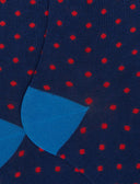 Calze lunghe uomo cotone leggero royal fantasia pois - Gallo 1927 - Official Online Shop