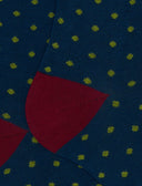 Calze lunghe uomo cotone fantasia pois blu - Gallo 1927 - Official Online Shop