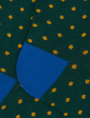Calze lunghe uomo cotone fantasia pois verde - Gallo 1927 - Official Online Shop