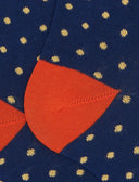 Calze lunghe uomo cotone fantasia pois blu - Gallo 1927 - Official Online Shop