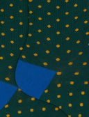 Calze corte uomo cotone fantasia pois verde - Gallo 1927 - Official Online Shop
