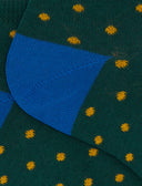 Calze fantasmini uomo cotone fantasia pois verde - Gallo 1927 - Official Online Shop