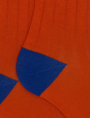 Calze lunghe uomo cotone tinta unita arancio - Gallo 1927 - Official Online Shop