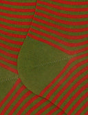 Calze lunghe uomo cotone righe windsor verde - Gallo 1927 - Official Online Shop