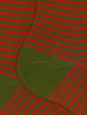 Calze corte uomo cotone righe windsor verde - Gallo 1927 - Official Online Shop