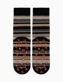Calze corte antiscivolo uomo cotone nero righe multicolor - Gallo 1927 - Official Online Shop