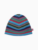 Calotta unisex pile blu righe multicolor