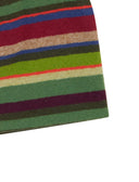 Calotta unisex pile verde righe multicolor - Gallo 1927 - Official Online Shop