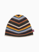 Calotta unisex pile grigio righe multicolor
