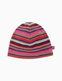Calotta unisex pile rosa righe multicolor