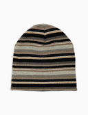 Berretto reversibile unisex pile nero righe multicolor - Gallo 1927 - Official Online Shop