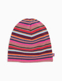 Unisex-Wendemütze aus Fleece, rosa, Multicolor-Streifen