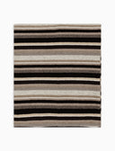 Sciarpa unisex pile nero righe multicolor - Gallo 1927 - Official Online Shop