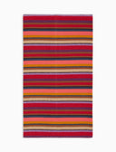 Sciarpa unisex pile bordò righe multicolor - Gallo 1927 - Official Online Shop