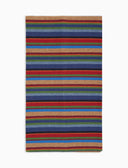 Sciarpa unisex pile blu righe multicolor - Gallo 1927 - Official Online Shop