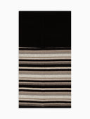 Scaldacollo unisex pile nero righe multicolor - Gallo 1927 - Official Online Shop