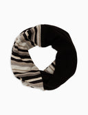 Scaldacollo unisex pile nero righe multicolor - Gallo 1927 - Official Online Shop