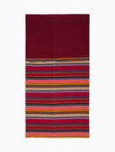 Scaldacollo unisex pile bordò righe multicolor - Gallo 1927 - Official Online Shop