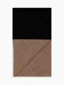 Sciarpa donna lana, seta e cashmere nero tinta unita - Gallo 1927 - Official Online Shop