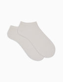 Women's solid white cashmere invisible socks