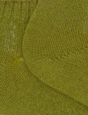 Calze fantasmini donna cashmere verde tinta unita - Gallo 1927 - Official Online Shop