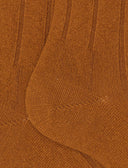Calze lunghe donna cashmere giallo costa tinta unita - Gallo 1927 - Official Online Shop