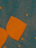 Calze lunghe uomo cotone fantasia pois su cangiante azzurro - Gallo 1927 - Official Online Shop