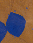 Calze lunghe uomo cotone giallo fantasia pois su cangiante - Gallo 1927 - Official Online Shop