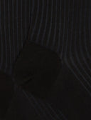 Calze lunghe uomo cotone nero/oltremare vanisé - Gallo 1927 - Official Online Shop