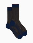 Calze corte uomo cotone vanisé blu - Gallo 1927 - Official Online Shop